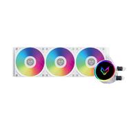 Fox Spirit Lightflow GX360 ARGB Blanc - Ventilateur processeur x3 PWM ARGB 120mm - Watercooling - AIO - Compatibilité LGA115X / LGA1200 / LGA1700 / LGA2011 / LGA2066 / AM4 / AM5