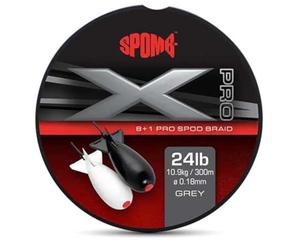 FOX Spomb X Pro DBL004 Fil tressé 8+1 Gris 300 m 0,18 mm