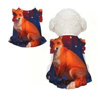 Fox Star Dream M Vêtements pour petits chiens - Tenue d'été mignonne pour chiot, doux et respirant