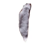Fox Tail Therian Tail 50,8 cm Queue de renard Queue de renard Therian Black, 3, Taille unique pour tous, Cosplay / occasions spéciales
