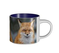 Fox Tasse en céramique de grande capacité, corps délicat, corps épais, simple et élégant