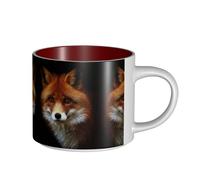 Fox Tasse en céramique de grande capacité, corps délicat, corps épais, simple et élégant