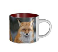 Fox Tasse en céramique de grande capacité, corps délicat, corps épais, simple et élégant