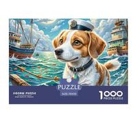 Fox Terrier 1000 Piece Jigsaw Puzzle for Adults Educhational Games Stress Relief Puzzle Exercise The Memory of The Brain for Adults Gifts 70x50cm/1000pcs