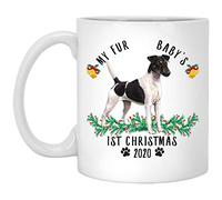 Fox Terrier À Poil Lisse Noir Et Blanc Tasse À Café Céramique Tasse À Thé Unique Mug Idée Cadeau Pour Bureau Collègue Anniversaire 330 Ml