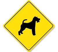 Fox Terrier Dog Diamond Sign