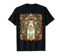 Fox Terrier en Fil de Fer à la William Morris T-Shirt