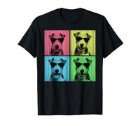 Fox Terrier Pop Art Funny Dog Lover Cabine Photo T-Shirt