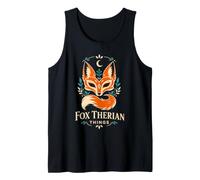 Fox Therian Things Loup Sauvage Animal Tatouage Lune Débardeur