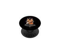 Fox Therian Things Loup Sauvage Animal Tatouage Lune PopSockets PopGrip Adhésif