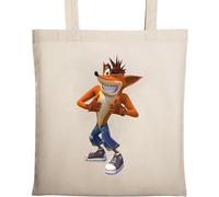 Fox Thumbs Up Sac fourre-tout en coton naturel écologique Beige