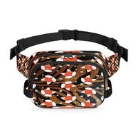 Fox Tiger Sac banane multifonction pour voyage, sport, course à pied, sac banane rétro pour femmes, hommes, filles, garçons, couleur, XL, Organiseur de sac