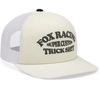 FOX Trick Mesh Casquette de Routier, Blanc crème