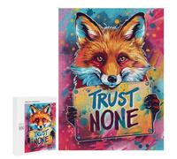 Fox Trust None Poster Puzzle 1000 Pièces Educa Jouet en Bois Cadeau Unique Décoration Intérieure Jeu Éducatif Challenge Toy Adultes Et Enfants À Partir De 14 Ans 500 PCS