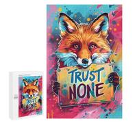 Fox Trust None Poster Puzzle 1000 Pièces Educa Jouet en Bois Cadeau Unique Décoration Intérieure Jeu Éducatif Challenge Toy Adultes Et Enfants À Partir De 14 Ans 1000 PCS