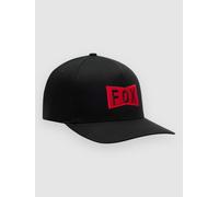 FOX Typeface Casquette Flexfit, noir-rouge, taille L XL pour homme