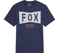 FOX Typeface Premium T-shirt, bleu-orange, taille M pour homme
