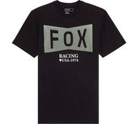 FOX Typeface Premium T-shirt, Noir/Vert/Blanc, Taille L