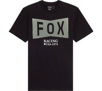 FOX Typeface Premium T-shirt, Noir/Vert/Blanc, Taille S