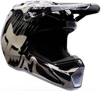 FOX V1 Diffuse Special Edition Casque de motocross jeunesse, noir/beige, Taille Y/S (49/51)