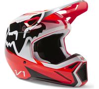 FOX V1 Leed Motocross Helmet (Red,XS (53/54))