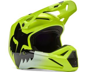 FOX V1 Shield Casque de motocross pour jeunes, jaune, Taille Y/L (52/53)