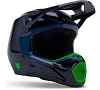 FOX V1 Taunt MIPS Casque de motocross pour jeunes, Bleu marine, Taille Y/M (51/52)