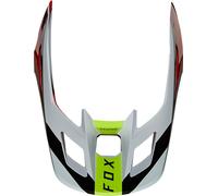 FOX V2 Voke Helmet Peak, blanc-rouge, taille XS S pour homme