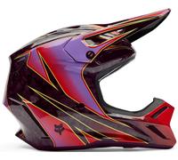 FOX V3 RS CANVAS MX-Helm rot L