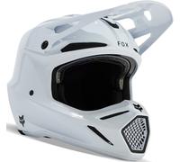 FOX V3 RS Carbon Solid MIPS Casque de motocross, blanc, taille XL pour homme