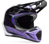 §Casque Cross FOX V3 RS Grid Noir-Violet§ XL