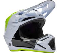 FOX V3 Tine Casque de motocross, blanc, taille XL pour homme