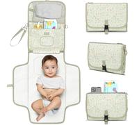 Fox Vale Coussin de changement de couches, portable, étanche, station de changement de couche, pour voyage, changement d'embrayage, crochet de poussette amovible, cadeau pour bébé