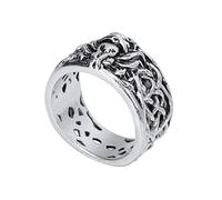 Fox Vintage Couple Anneaux Couple Ornement Mens Fashion Anneaux Finger décor Fox Decor Men Anneaux Chic Bijoux Norse Viking Bijoux alliage (Iron)