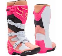 FOX W Comp Bottes de motocross pour femmes, blanc-rose, taille 36 37 38