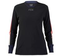 Maillot a manches longues fox femme defend lunar thermal noir