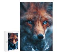 Fox with Blue Eyes Puzzle 1000 Pièces Educa Jouet en Bois Cadeau Unique Décoration Intérieure Jeu Éducatif Challenge Toy Adultes Et Enfants À Partir De 14 Ans 1000 PCS