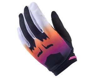 FOX Womens 180 Flora Gants MX Noir/Rose S femme