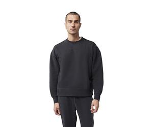 Fox Wordmark Blouse Unisexe en Polaire surdimensionnée Crew Noir Taille XL