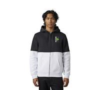 FOX X KAWI Sweat à capuche zippé en polaire Noir/blanc