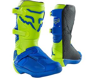 Fox YTH COMP BOOT BUCKLE YELLOW/BLUE Y3