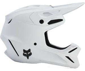 FOX YTH V3 SOLID Kinder Helm matt weiß YM