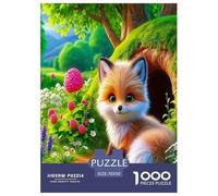 Fox1000 Pièces Amusants PuzzleAnimaux Fox pour Adultes De Jeu pour Adultes Difficile EtStimulant Del'art DeLaDécoration 70x50cm/1000pcs