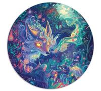 Fox1000 Pièces pour Puzzles pour Adultes Et Enfants AnimauxPuzzle Circulaire, Jeu D'Intelligence, Art, Cadeau, Difficile, Impossible1000pcs (67.5x67.5cm)