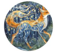 Fox1000 Pièces pour Puzzles pour Adultes Et Enfants AnimauxPuzzle Rond, Jeu Éduchatif, Challenge Toy, Jouets Éduchatifs, Difficile, Impossible1000pcs (67.5x67.5cm)