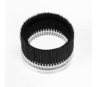 FoxAlien Brosse de rechange pour sabot anti-poussière de 69 mm de diamètre pour machine à routeur CNC, compatible avec moteur de broche de 52 mm et défonceuse de 65 mm, diamètre du tuyau 38 mm