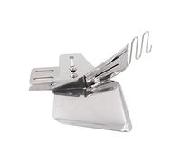 FOXBI Couture Pied de biche Machine à Coudre Dispositif d'ourlet Double pli Biais Reliure à Angle Droit Bordure Tirer Tube pour ménage Industriel,Argent (38mm)