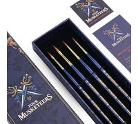 FOXBITE Kolinsky Ensemble de pinceaux pour peinture miniature, pièces de modélisation, pinceaux de peinture miniature, kit de peinture acrylique, pour Warhammer