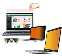FoxCrypt Gold Premium Film de confidentialité Anti-espionnage pour Ordinateur Portable 13.3" (16:9 écran) Doré