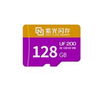 FOXDOCK Carte Micro SD UF200 128 Go avec vitesse de lecture de 180 Mo/s, homologuée A2/C10/U3/V30 pour smartphones, caméras USB-C, drones, PS5 et systèmes de sécurité